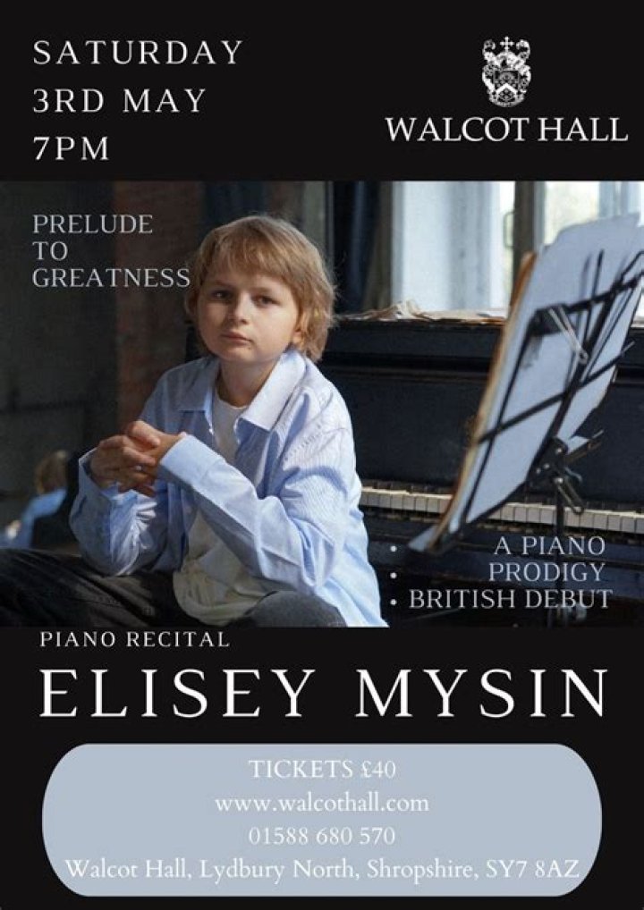 Elisey Mysin Wikipedia Bio: How Old Is Child Pianist? Parents Nationality