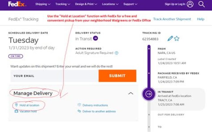 How to contact fedex delivery driver