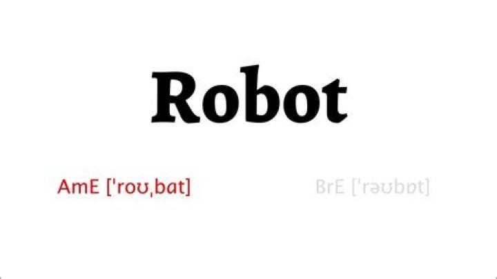 How to pronounce robot