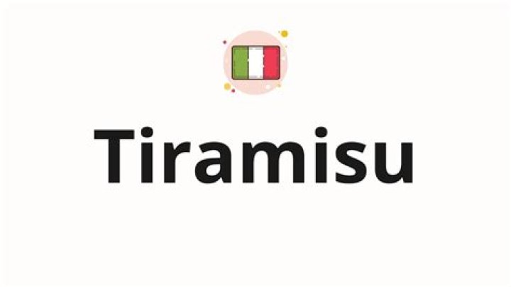 How to pronounce tiramisu