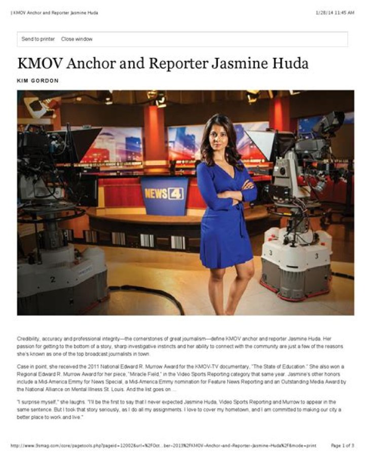 Jasmine Huda Bio, Age, Husband, KMOV-TV, FOX 2 News, Articles, and Career.